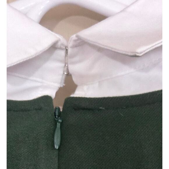 NEW Tuckernuck Dakotah Dickey Peter Pan Collar Ladies Green Dress Size Medium - Picture 11 of 13